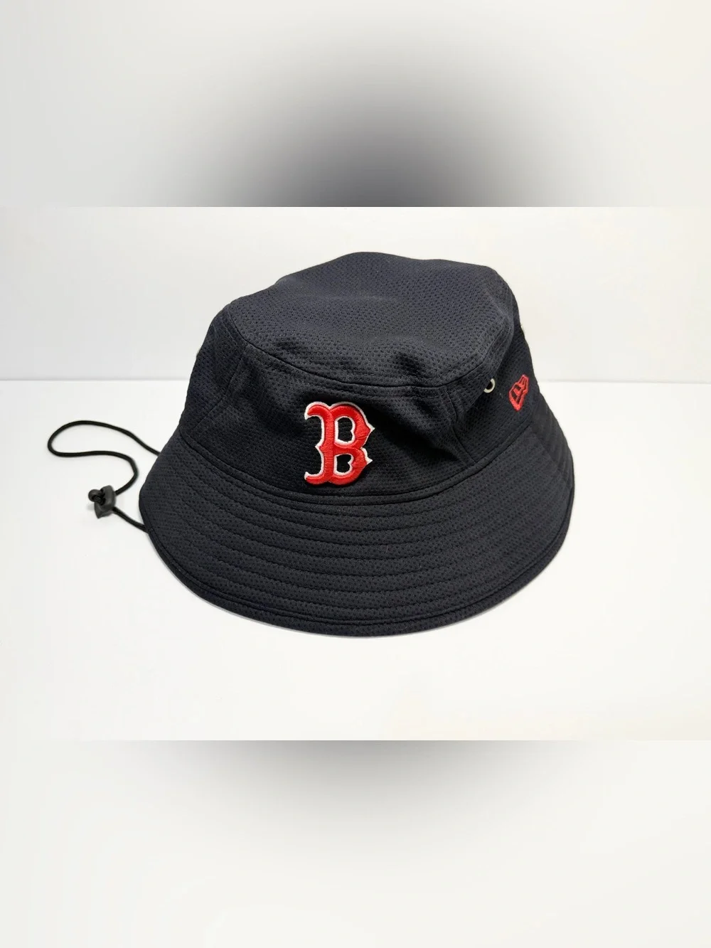 New Era Boston Reb Sox Navy Bucket Hat with Red 'B' Patch